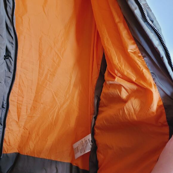 Orolay beige duck down filled thickened mid length hooded ski coat XL - Picture 12 of 16